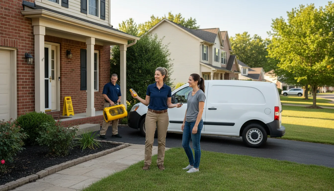 Residential water damage restoration in Holly Springs, MS